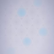 lingkaran gradasi Pola Biru iPhone8 Wallpaper