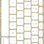 Keyboard daun putih kekuningan iPhone8 Wallpaper