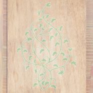 daun biji-bijian kayu Brown hijau iPhone8 Wallpaper