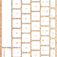 Keyboard putih kekuningan iPhone8 Wallpaper