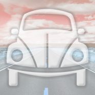 jalan mobil lanskap Jeruk iPhone8 Wallpaper