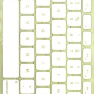 Keyboard tekstur kayu Kuning-hijau putih iPhone8 Wallpaper