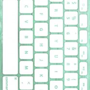 Keyboard grain Biru-hijau putih iPhone8 Wallpaper