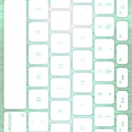 Keyboard laut Biru-hijau putih iPhone8 Wallpaper