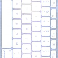 Keyboard laut Biru pucat Putih iPhone8 Wallpaper