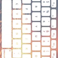 Keyboard putih kekuningan iPhone8 Wallpaper