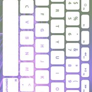 Keyboard ungu putih iPhone8 Wallpaper