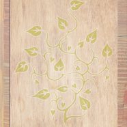 daun biji-bijian kayu Brown kuning hijau iPhone8 Wallpaper