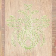 daun biji-bijian kayu Brown hijau iPhone8 Wallpaper