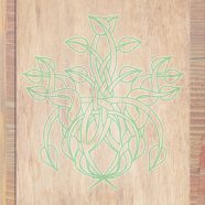 daun biji-bijian kayu Brown hijau iPhone8 Wallpaper
