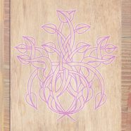 daun biji-bijian kayu Warna peach coklat iPhone8 Wallpaper