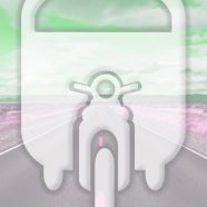 kendaraan lanskap jalan hijau iPhone8 Wallpaper