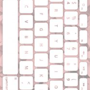 Keyboard daun oranye putih iPhone8 Wallpaper