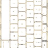 Keyboard daun putih kekuningan iPhone8 Wallpaper