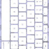 Keyboard daun Biru pucat Putih iPhone8 Wallpaper