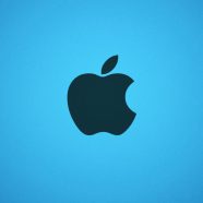 apel biru iPhone8 Wallpaper