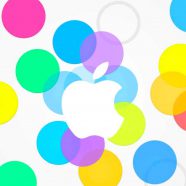logo apel berwarna-warni iPhone8 Wallpaper