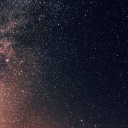 pemandangan gunung bersalju malam langit hitam iPhone8 Wallpaper