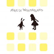 Kuning rak Alice untuk anak perempuan iPhone8 Wallpaper
