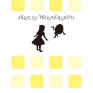Kuning rak Alice untuk anak perempuan iPhone8 Wallpaper