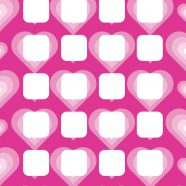 Pola jantung rak merah ungu untuk wanita iPhone8 Wallpaper