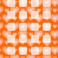 Pola jantung oranye merah gadis dan wanita untuk rak iPhone8 Wallpaper
