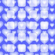 Pola jantung rak biru untuk wanita iPhone8 Wallpaper
