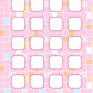 Pola persik rak berwarna-warni untuk anak perempuan iPhone8 Wallpaper