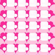 Pola ilustrasi bunga merah muda rak untuk wanita iPhone8 Wallpaper