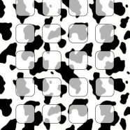 Hitam-putih rak pola sapi iPhone8 Wallpaper