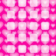 Jantung pola Persik anak perempuan dan wanita untuk rak iPhone8 Wallpaper