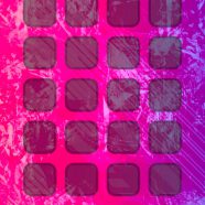 rak pola keren merah ungu iPhone8 Wallpaper
