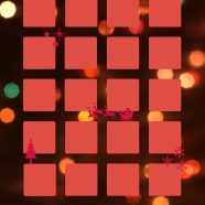 rak Natal lampu merah iPhone8 Wallpaper