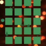 rak Natal lampu hijau iPhone8 Wallpaper