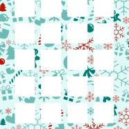 rak hadiah Natal biru iPhone8 Wallpaper