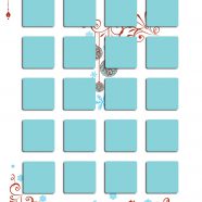rak ilustrasi perempuan untuk pola biru iPhone8 Wallpaper