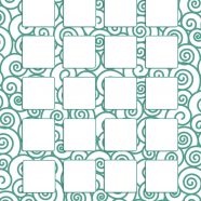 Rak sederhana Tahun Baru spiral hijau iPhone8 Wallpaper