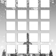 rak musim dingin pohon salju abu perak lucu anak perempuan dan wanita untuk iPhone8 Wallpaper