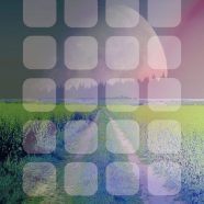 rak padang rumput hijau langit hitam iPhone8 Wallpaper