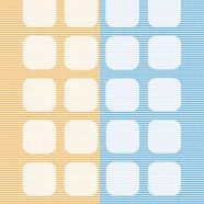 Pola oranye rak biru kuning iPhone8 Wallpaper