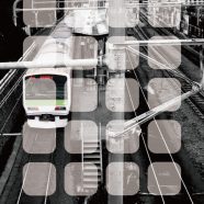 pemandangan Station kereta rak iPhone8 Wallpaper