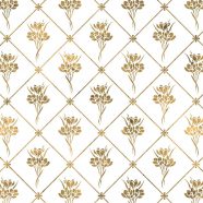 Pola ilustrasi menanam bunga emas iPhone8 Wallpaper
