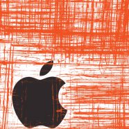 Logo Apple Keren merah iPhone8 Wallpaper