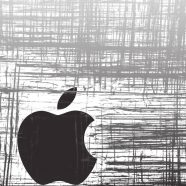 Logo Apple Keren hitam iPhone8 Wallpaper