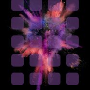 Ledakan rak ungu keren iPhone8 Wallpaper