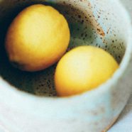 tableware lemon iPhone8 Wallpaper