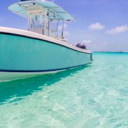 Pemandangan biru laut kapal iPhone8 Wallpaper