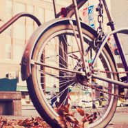 pemandangan Sepeda nostalgia iPhone8 Wallpaper