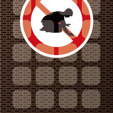 Ilustrasi rak bersujud coklat hitam iPhone8 Wallpaper