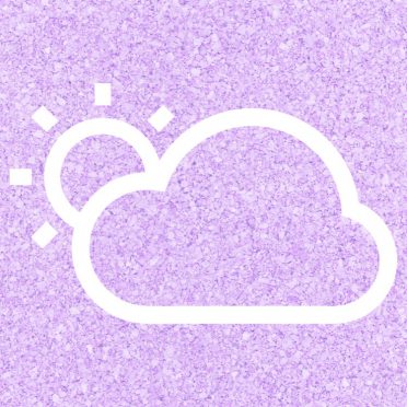 Sun awan Cuaca Ungu iPhone8 Wallpaper